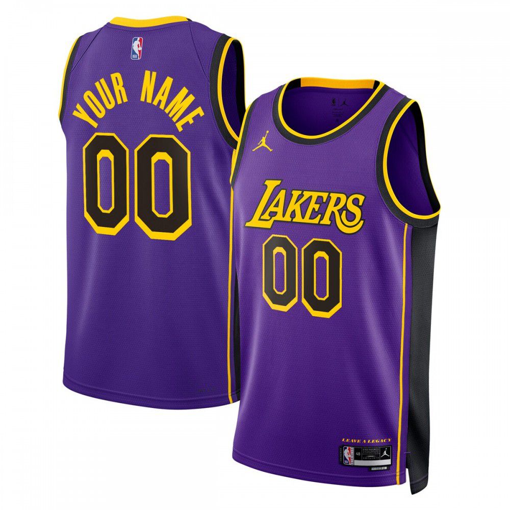 Los Angeles Lakers Jordan Brand Unisex 2022/23 Swingman Custom Jersey - Statement Edition - Purple-Pro Kit Vault | Brand New 26/27 Sports Jerseys